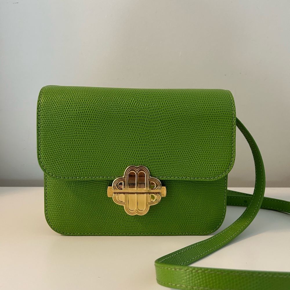 MAJE Lizzard Effect Crossbody Bag
